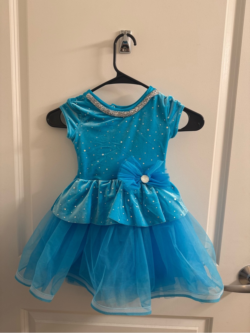 WEISSMAN Sparkling blue Turquoise Girls Tutu Dress dance show tap ballet pageant